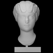 portrait empress faustina minor scan head woman 3d print model - Mito3D