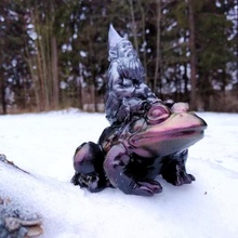 gnomo rana escanear remezclar jardín animal decoración escultura estatua 3d print model - Mito3D