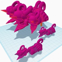 tinkercad christmas krampus blaster-charm accessories toys 5mm tinkerchristmas 3d print model - Mito3D