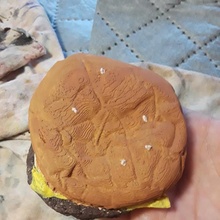 high resolution scan mcdonalds cheeseburger art food toy sandwich replica chicken burger meat mcchicken 3d print model - Mito3D