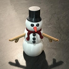 kar Bahçe Noel dekorasyonlar kardan adam Bayram soğuk 3d print model - Mito3D