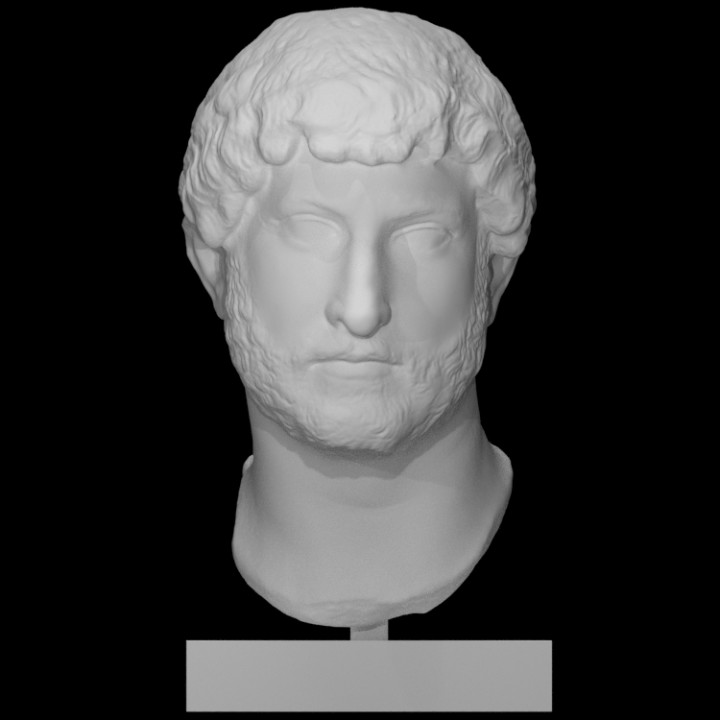 Hadrian Scan Büste Kopf Porträt 3D print model - Mito3D
