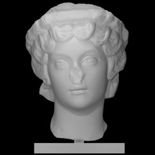 portrait impératrice faustine mineur analyse buste tête femme 3d print model - Mito3D