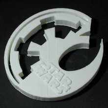 star wars logo fan art 3d print model - Mito3D