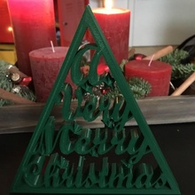 merry christmas tree & garden tinkercad tinkerchrismas 3d print model - Mito3D