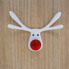 reindeer hanger & garden christmas decoration santa rudolph 3d print model - Mito3D