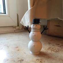 snowman & garden tinkercad 3d print model - Mito3D