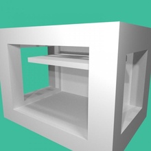 aggiornato makerbot replicatore 2 telaio tinkercad 3d print model - Mito3D