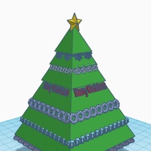 Natale albero tinkercad natale 3d print model - Mito3D
