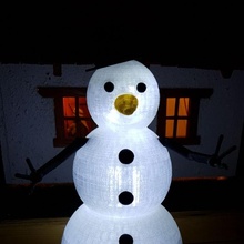snowman v2 tinkercad christmas & garden tinkercadchristmas 3d print model - Mito3D