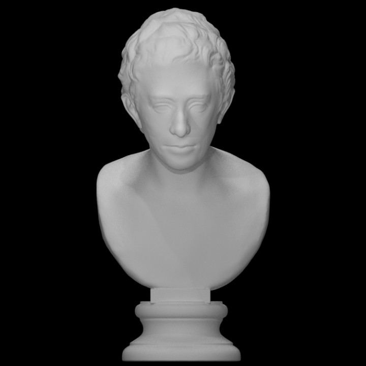 bust johann joachim winckelmann scan portrait 3D print model - Mito3D