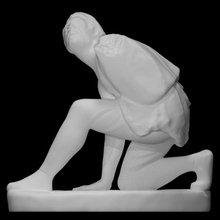kneeling persian scan man fullbody 3d print model - Mito3D