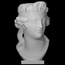 head dionysus scan portrait 3d print model - Mito3D