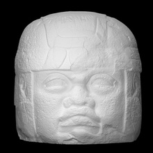 colosal olmeca cabeza escanear hombres escultura mesoamerica 3d print model - Mito3D