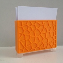 voronoi Post Halter Unterstützung Garten Büro Heuschrecke Papier 3d print model - Mito3D
