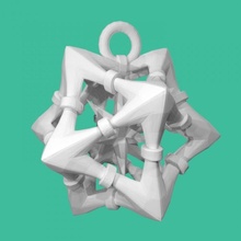 star icosahedron-2 & garden tinkercad tinkerchristmas 3d print model - Mito3D