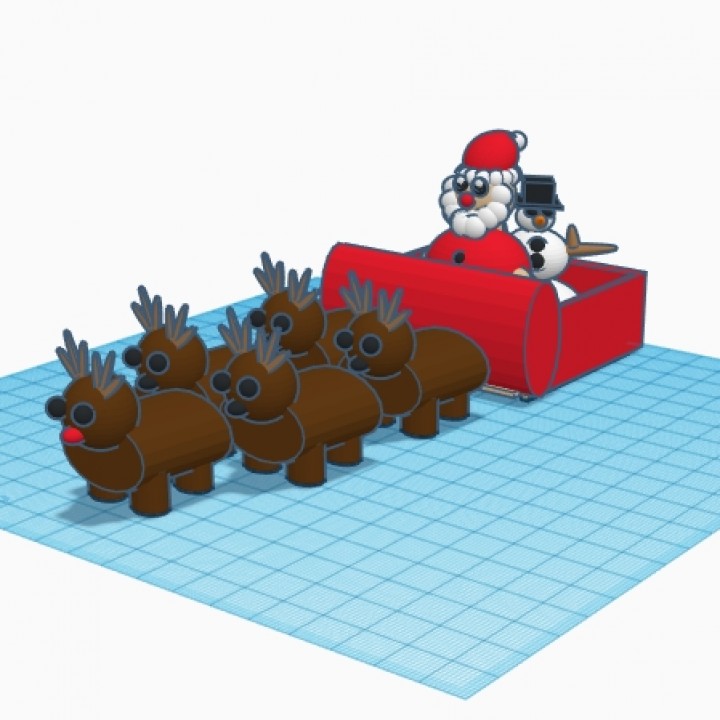 Santa's Schlitten 3D print model - Mito3D