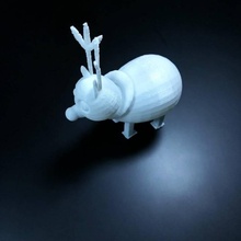rudolf santa slitta concorrenza giardino tinkercad 3d print model - Mito3D