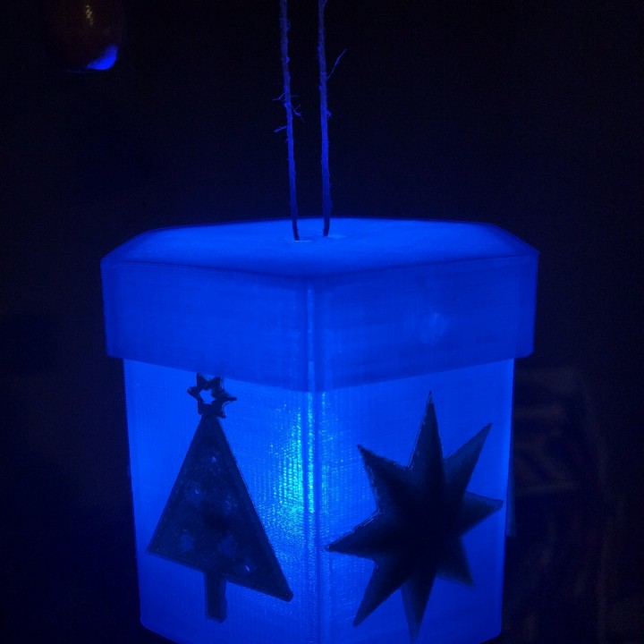 customizable christmas holiday luminary & garden lamp light ornament 3D print model - Mito3D