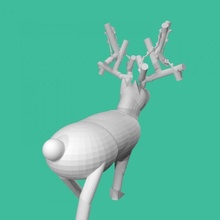 led reindeer tinkercad 3d print model - Mito3D