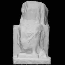 statuette Zeus hypsiste élevé trône analyse statue 3d print model - Mito3D