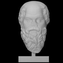 head socrates scan man portrait 3d print model - Mito3D