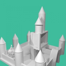 elsa's gelo castelo tinkercad 3d print model - Mito3D