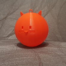 Noel önemsiz kedi Bahçe süs ağacı topu Bombka Choinkowa ozdobachoinkowa Christbaumkugel 3d print model - Mito3D