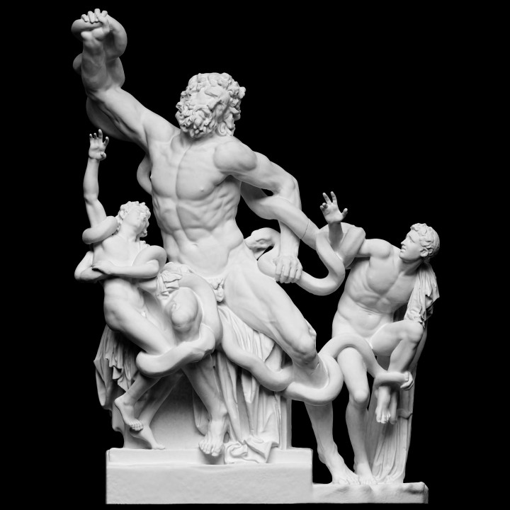 laocoon sons scan sculpture figurative artec laocoon-and-his-sons 3D print model - Mito3D