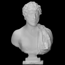 busto hombre escanear cabeza retrato 3d print model - Mito3D