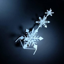 tinkercad christmas - snowflake tree stand & garden tinkercadchristmas 3d print model - Mito3D