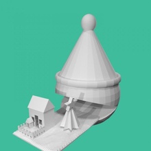 pacman santa tinkercad 3d print model - Mito3D