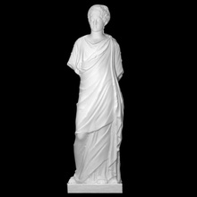 heykel genç Kadın taramak Yunan Roma mermer 3dbaskı 3dscan kumaş kültürel Miras ayakta Chiton 3d print model - Mito3D