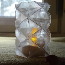 spiraled candle holder & garden 3d print model - Mito3D