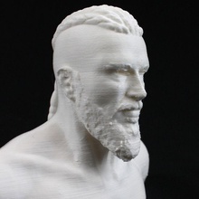 ragnar lothbrok fan art bust king man viking highdetailed ragnarlothbrok 3d print model - Mito3D