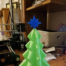 stella Natale albero giardino vacanze tpu vasemode 3d print model - Mito3D