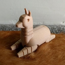tika alpaca Moviente piernas juguetes juegos animal lindo suave 3d print model - Mito3D