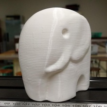 grumbo elephant toys & games animal elegant smooth minimal 3d print model - Mito3D