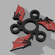 dragon wing spinner toys & games fidget 3d print model - Mito3D