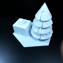 merry winter tree & garden 3d print model - Mito3D