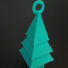 simple christmas tree ornament & garden 3d print model - Mito3D