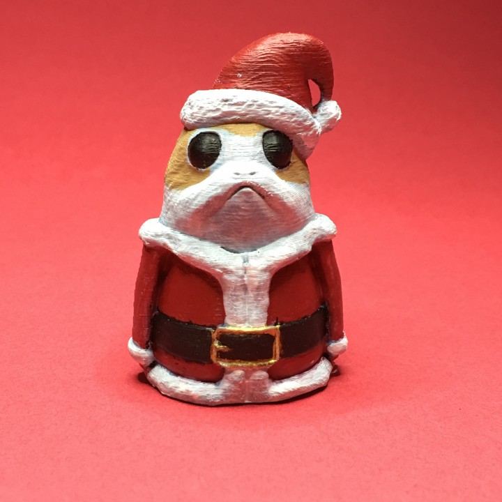Père Noël porg étoile guerres ventilateur art étoiles dernier jedi 3D print model - Mito3D