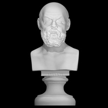 busto Sócrates escanear 3d print model - Mito3D