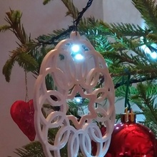 spirograph gyroscopic christmas ornament & garden art star stars tree christmastree ornaments christmasornament christmasornaments 3d print model - Mito3D
