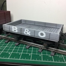 2 planche ouvert wagon 16 mm échelle jardin chemin fer jouets Jeux train rail ferrée 45 modèle trains 32 sm32 lgb 3d print model - Mito3D