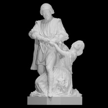 Nello Pietra pia de ' tolomei scansione amore scultura musica lirica figurativo abuso 3d print model - Mito3D