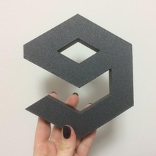 9gag logo hayran Sanat eğlence 3d print model - Mito3D