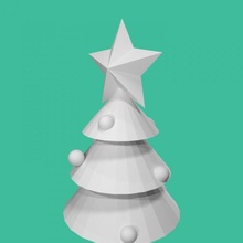 christmas tree tinkercad 3d print model - Mito3D