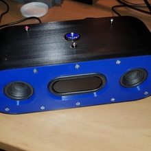 bluetooth speaker gadgets & electronics music stereo 3dprint battery 18650 bluetoothspeaker rechargeable 3d print model - Mito3D