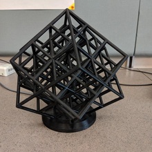 spun lattice cube torture test build 3d printer abstract torturetest 3d print model - Mito3D